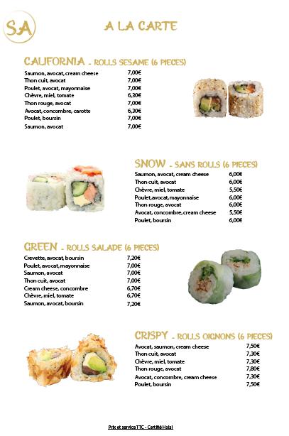 So Asian - Restaurant Asiatique Lyon - Menu Image 4